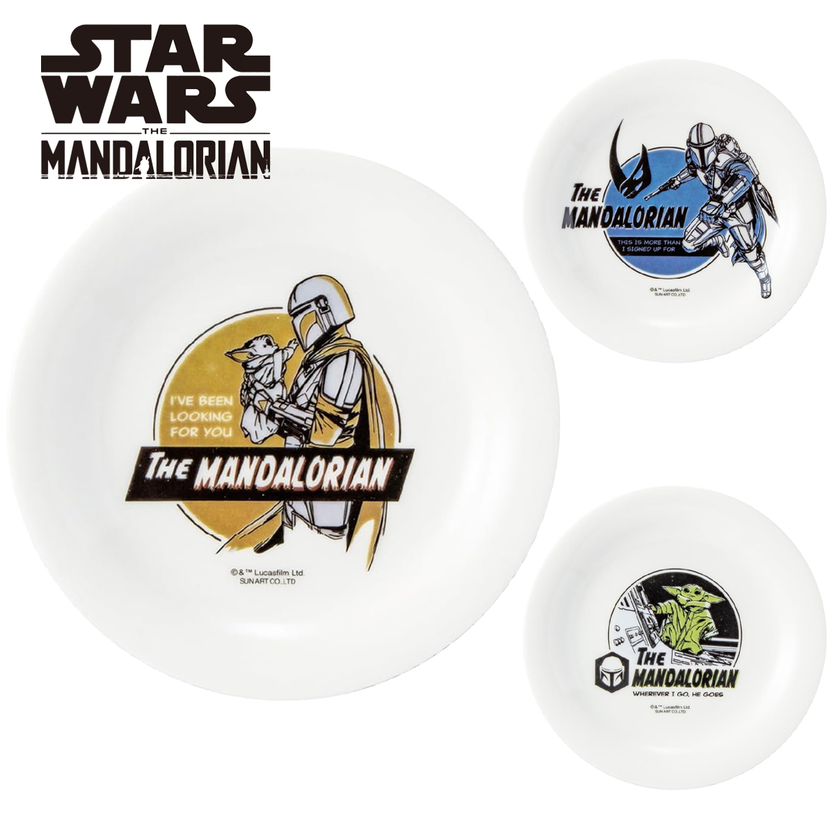 【スター・ウォーズ】プレート 小皿 グローグー／マンダロリアン
