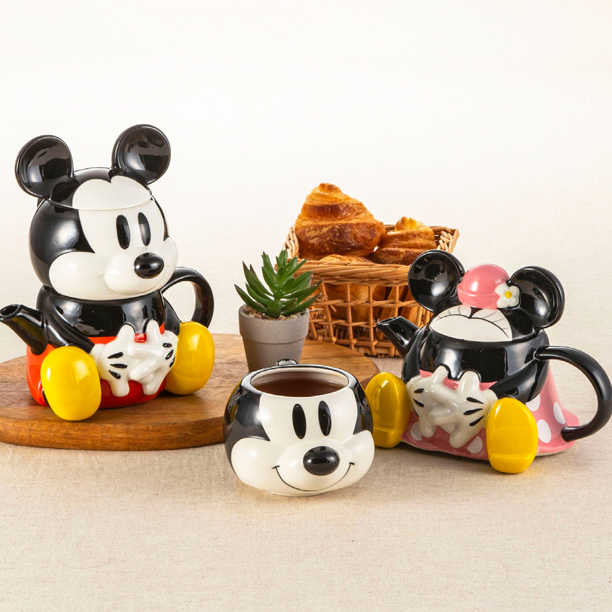 【Disney】ディズニー ティーフォーワン ミッキー&ミニー ティーセット