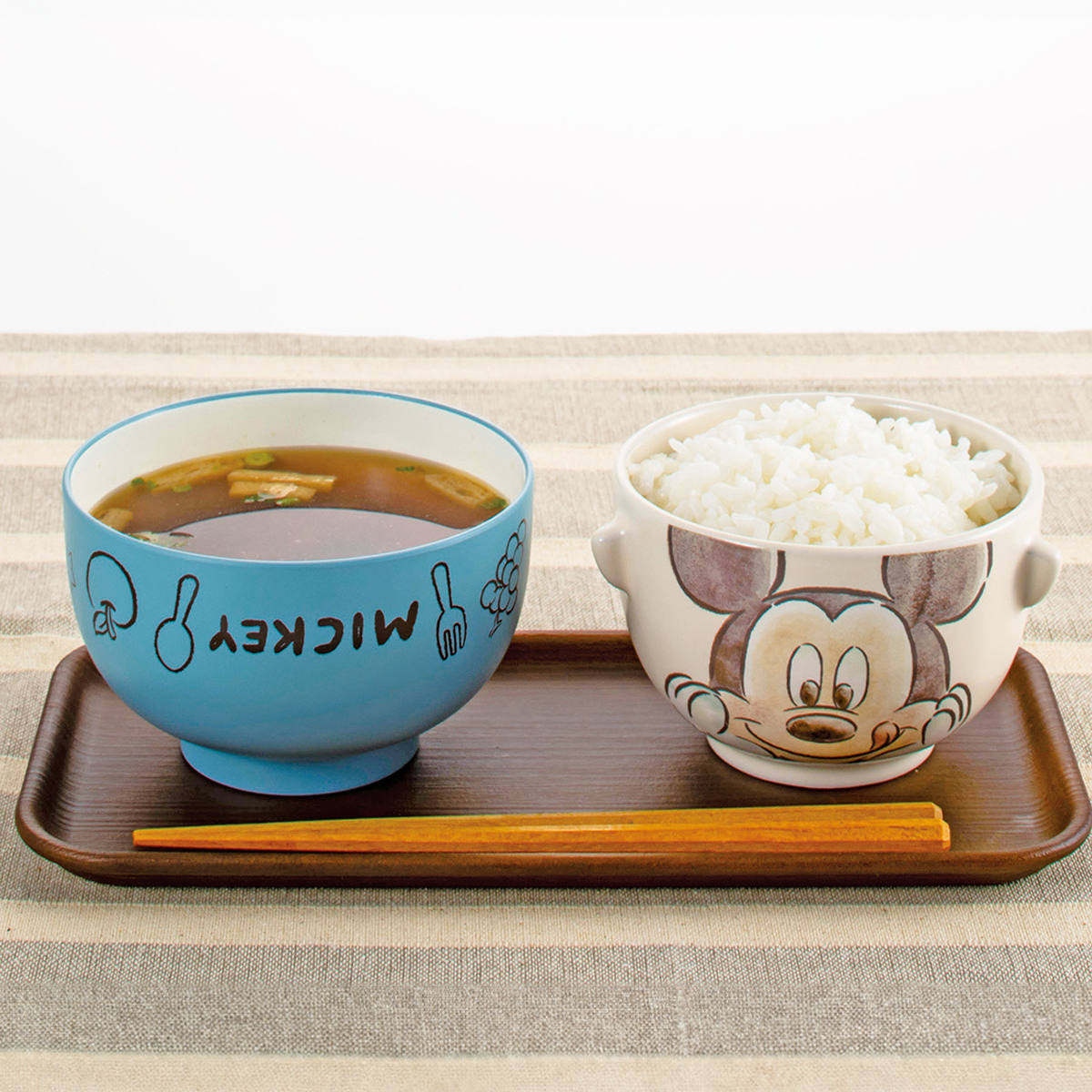 【Disney】ディズニー 汁椀・茶碗セット 水彩タッチ 食器