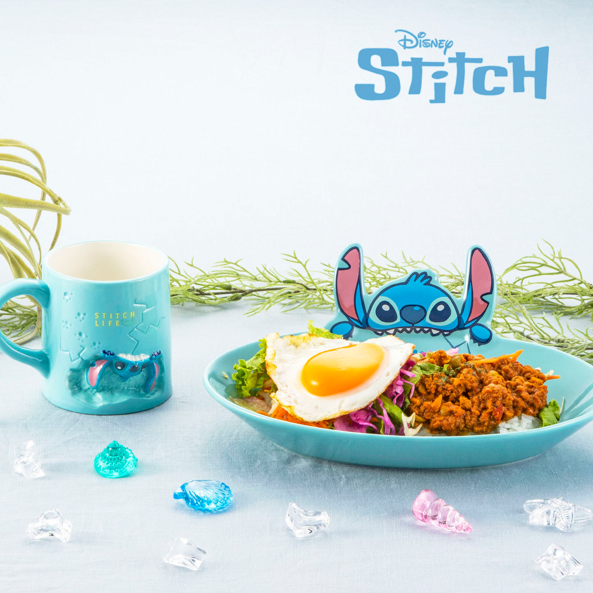 【Disney】ディズニー スティッチ プレート&マグカップ 食器 皿