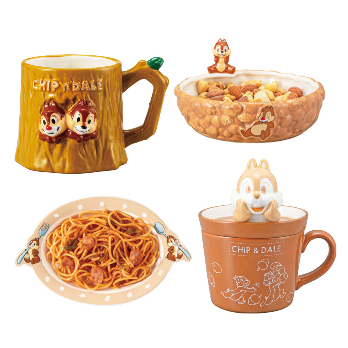 【Disney】ディズニー チップ&デール マグカップ&プレート&ボウル 食器 皿 コップ
