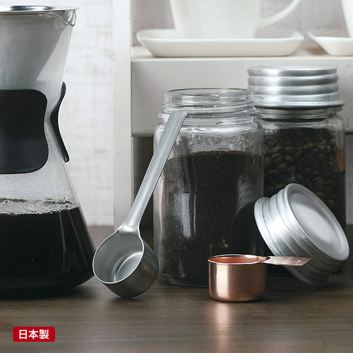 【日本製】コーヒーメジャーカップ ロング ショート