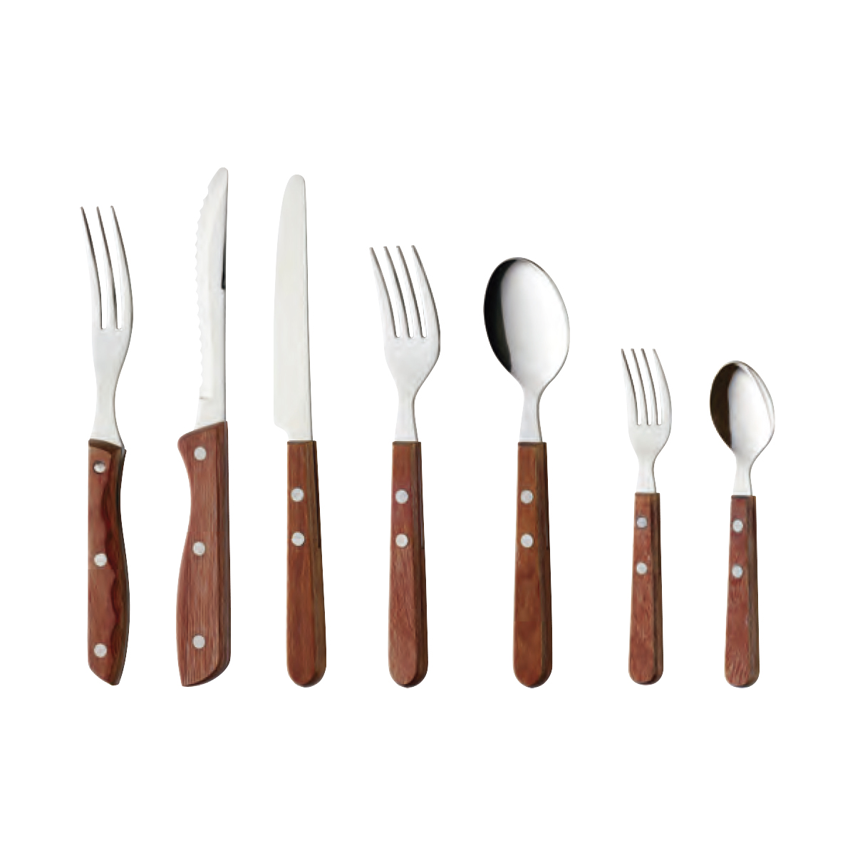 【日本製】強化木カトラリー フォーク・スプーン・ナイフ