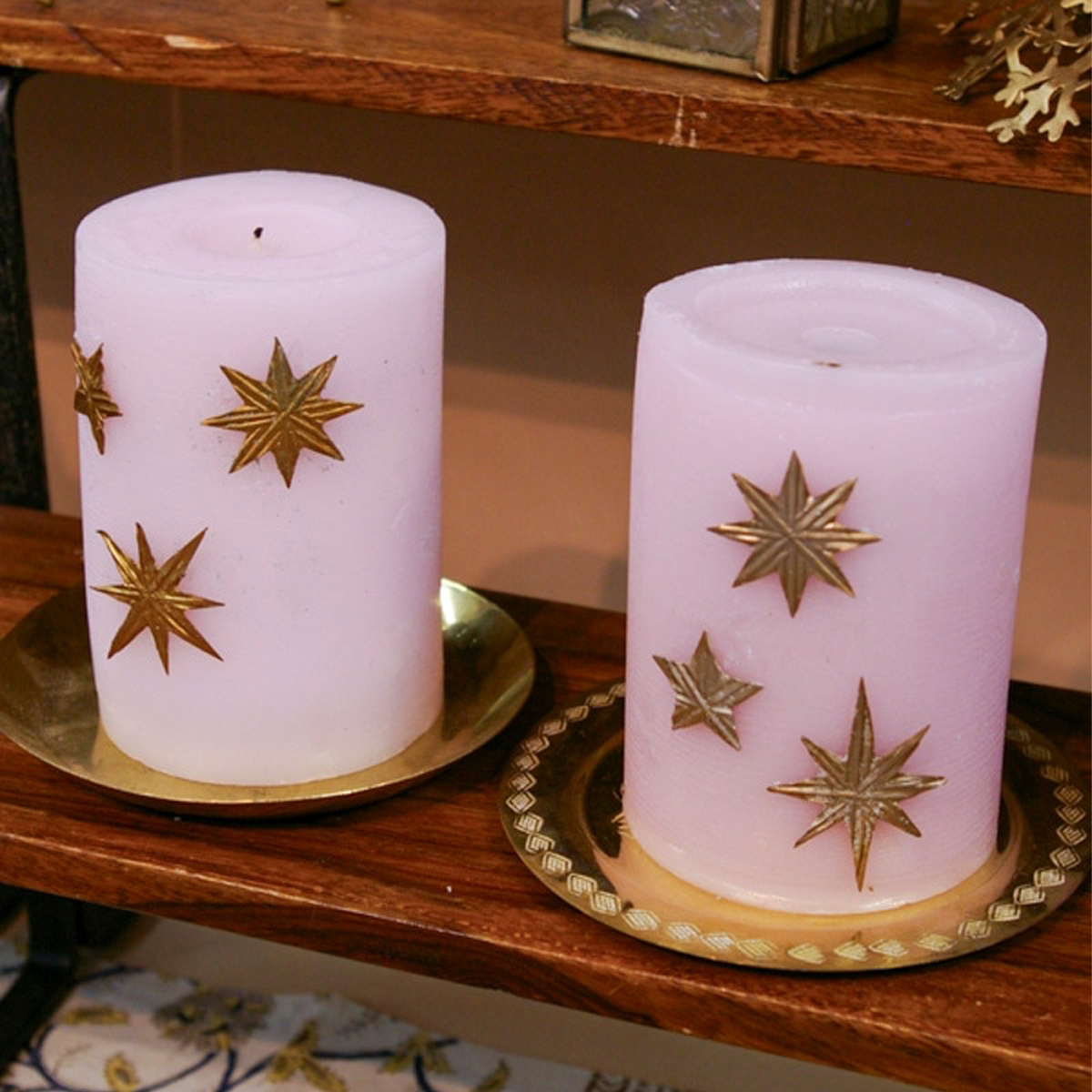 【東京かんかん】キャンドルピンズ3個セット ゴールド・シルバー アンティーク 装飾