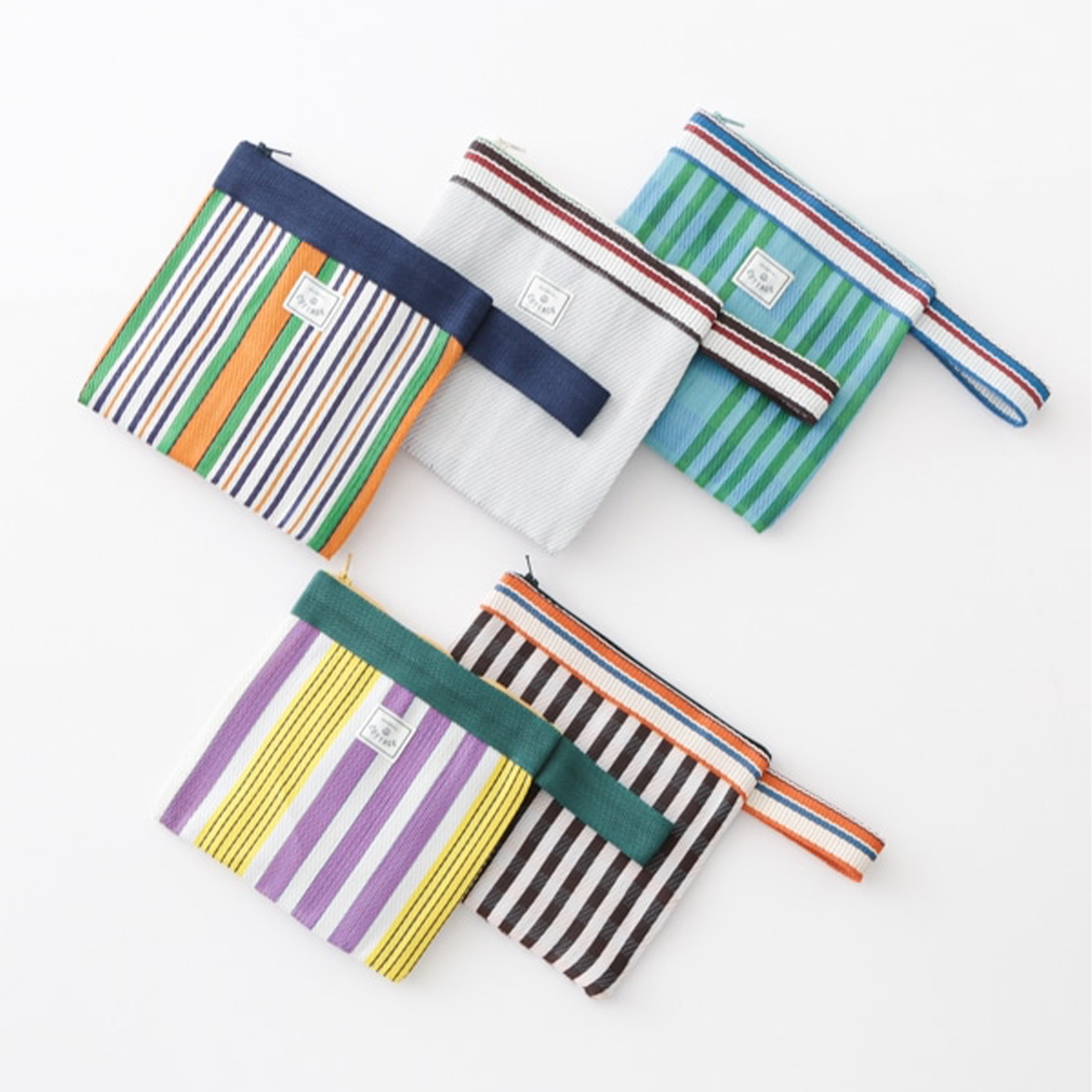 【東京かんかん】リサイクルPP フラットポーチ 持ち手つき