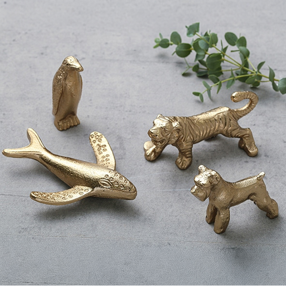 【東京かんかん】アルミアニマル オブジェ 置物 アンティーク小物 動物