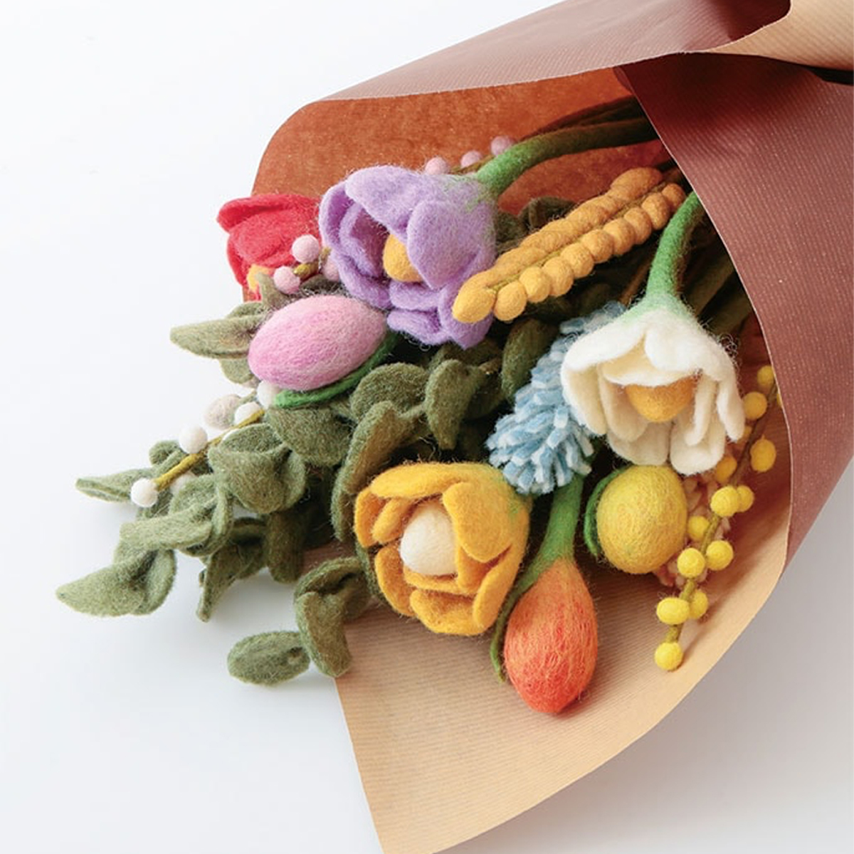 【東京かんかん】フェルトフラワー Vol.2 リース ポンポン インテリア小物 飾り