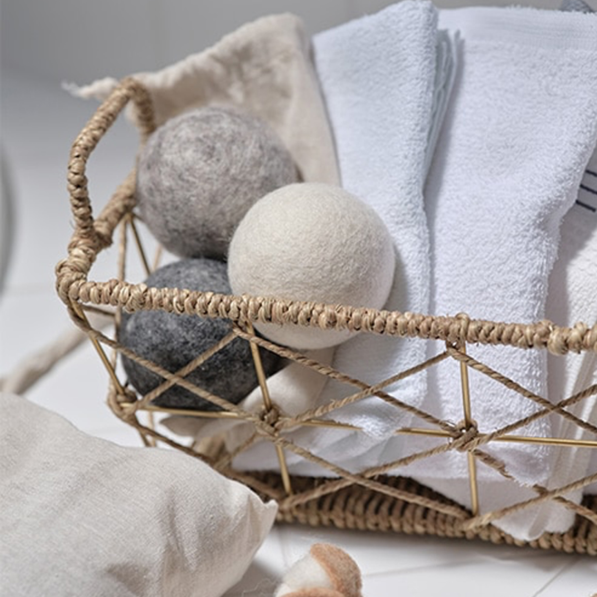 【東京かんかん】フェルトドライボール 乾燥機用 3個入り