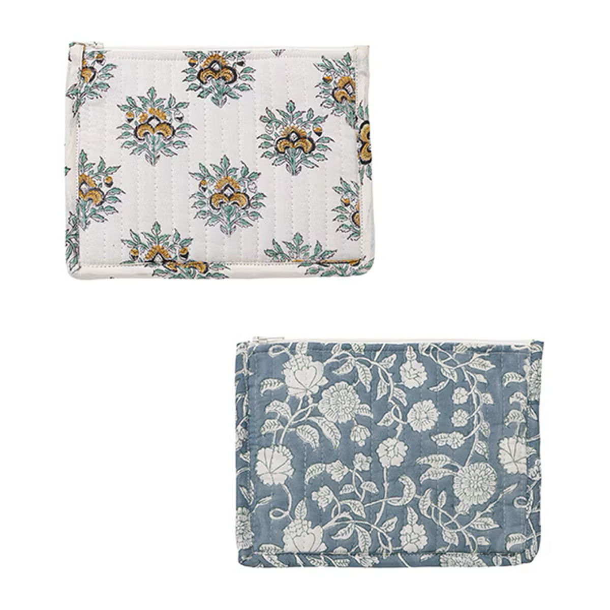 キルティングフラットポーチ 小物入れ