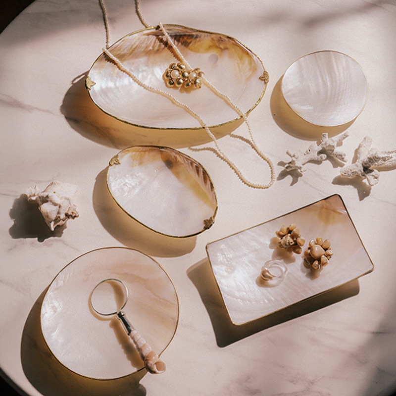 シェルシリーズ トレー/スプーン/インセンスホルダー/ルーペ 貝 インテリア雑貨