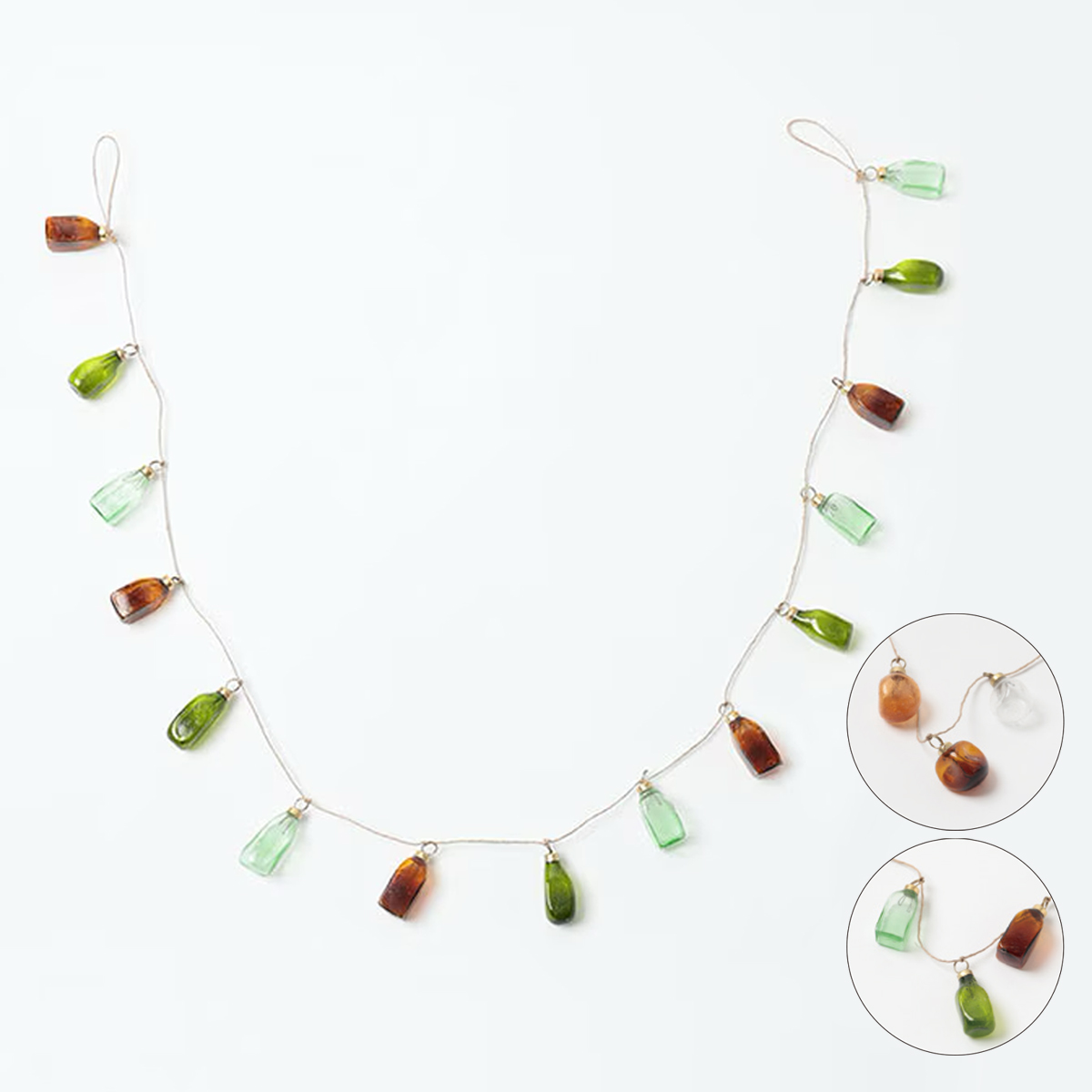 ガラスボールガーランド 飾り付け インテリア雑貨