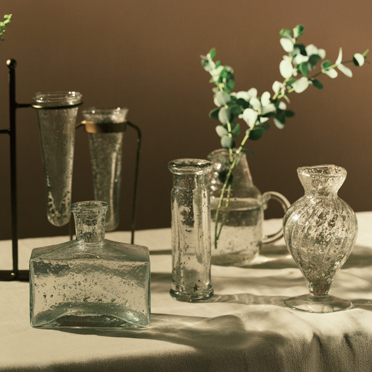 ガラスベース 花瓶 リサイクルガラス使用 インテリア雑貨