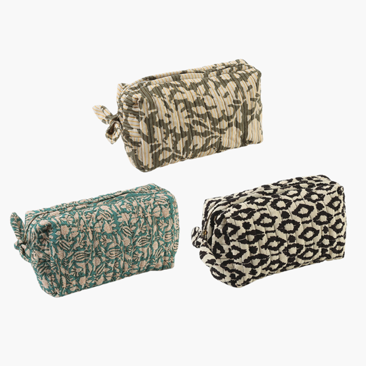 ブロックプリントポーチ 小物入れ