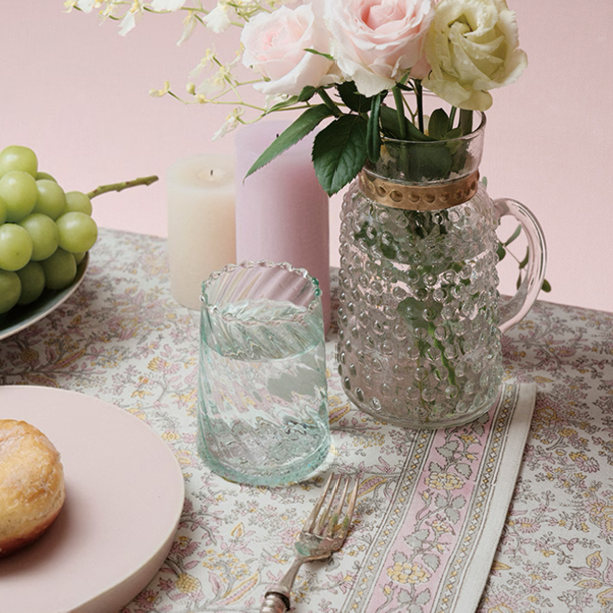 ブロックプリントマルチカバー リビング雑貨