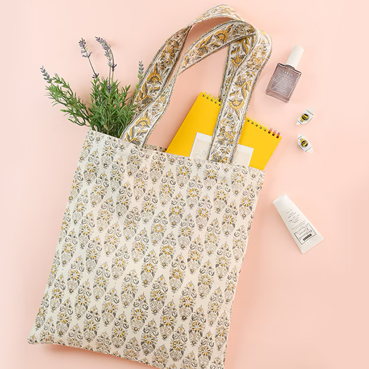 ブロックプリントトートバッグ レディース 母の日 ギフト