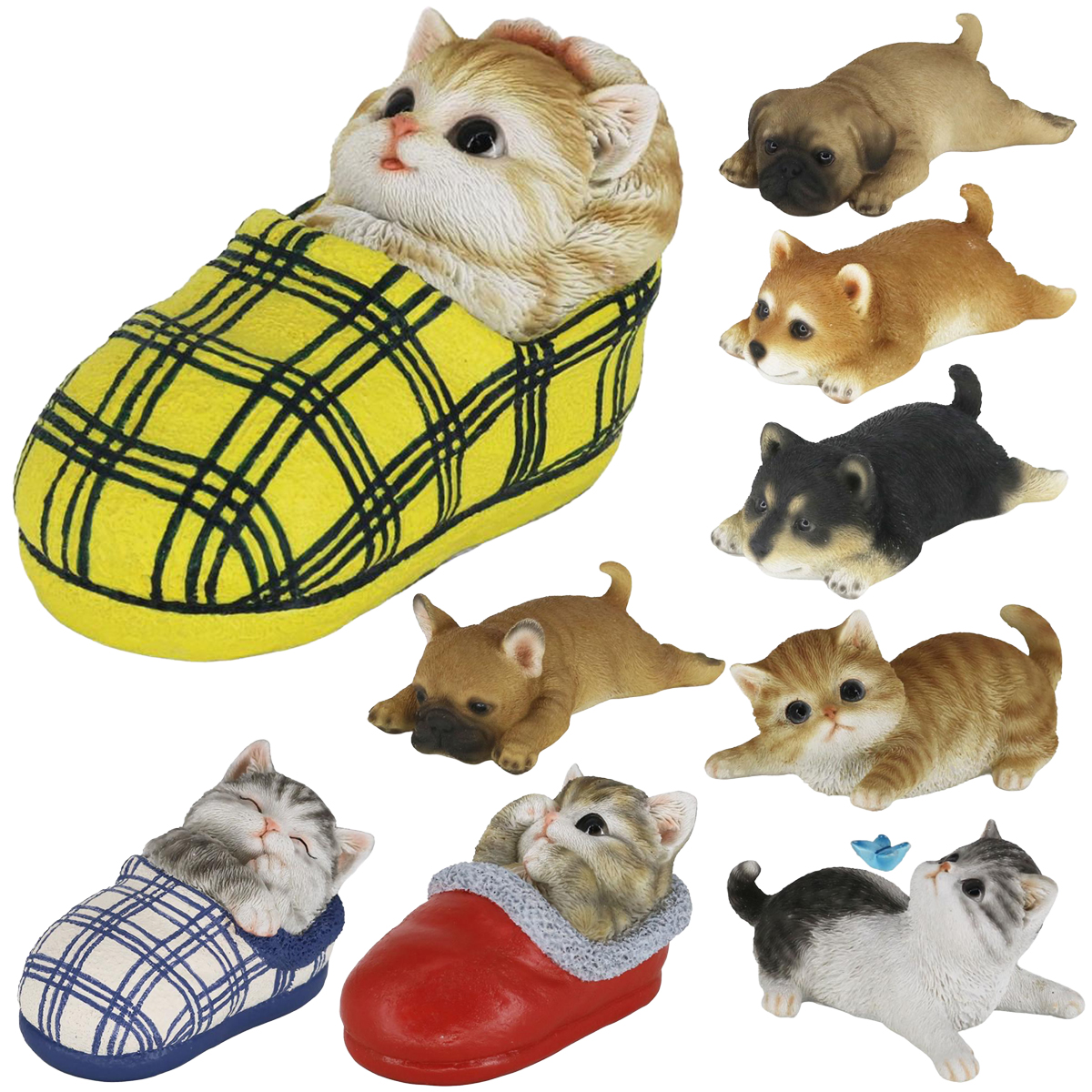 マグネットドッグオーナメント＆キャットオーナメント 犬 猫 動物 置物