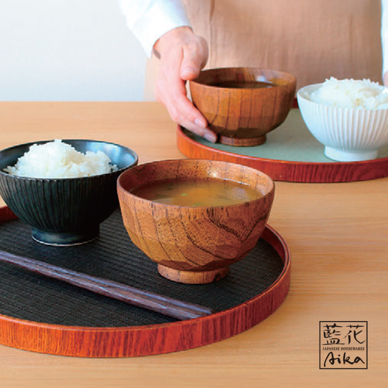 【藍花】汁椀 漆 食洗機可能