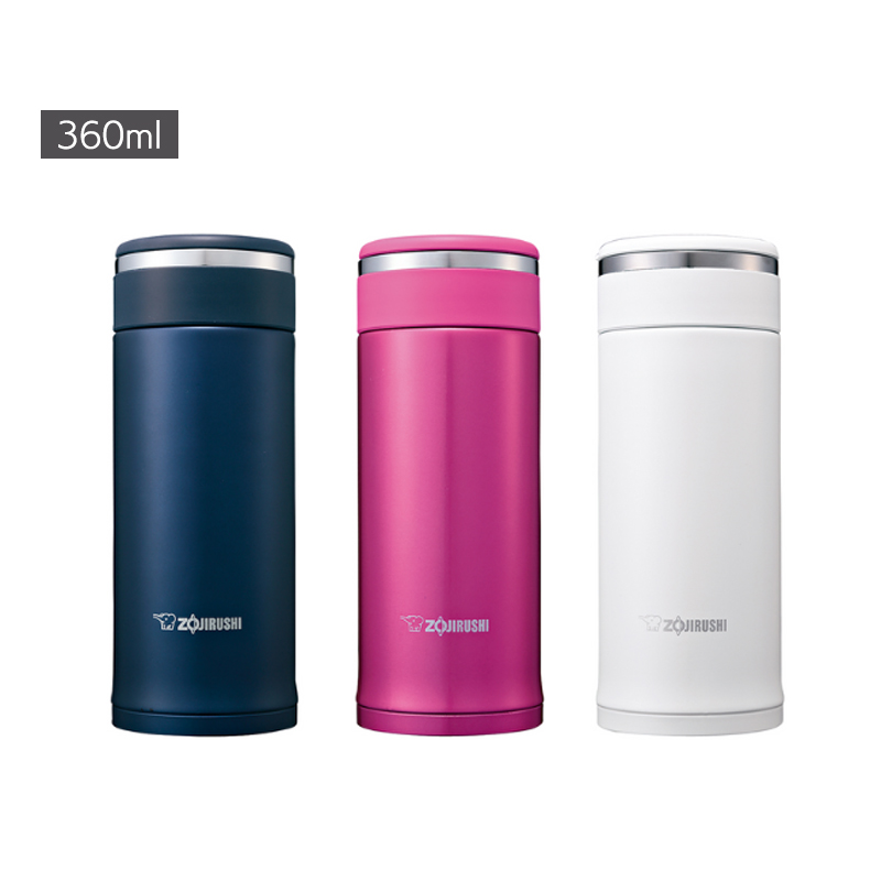 【象印】ステンレスマグ 360ml スクリュータイプ 水筒 魔法瓶 保温・保冷 ベーシック お手入れ簡単