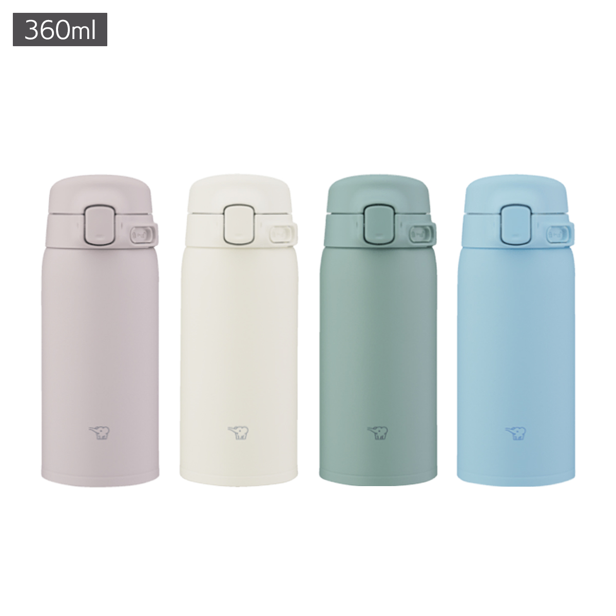 【象印】ステンレスマグ 360ml ワンタッチタイプ 水筒 魔法瓶 保温・保冷 軽量 お手入れ簡単 食洗機OK