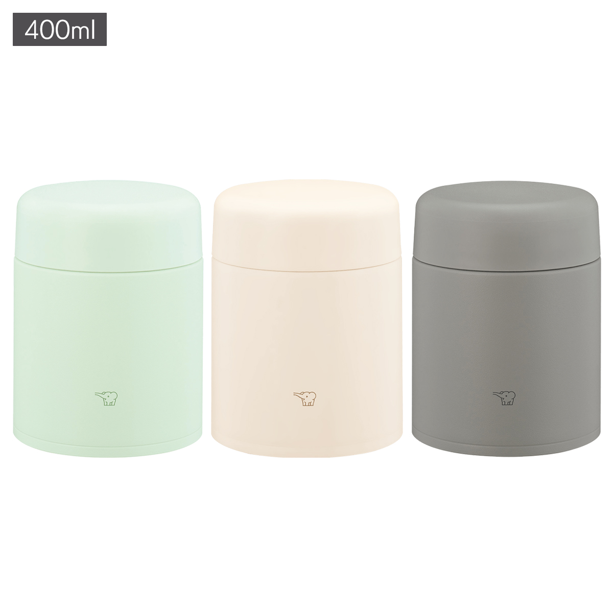 象印 ステンレススープジャー SW-LA40 保温・保冷 軽量 お手入れ簡単 ランチジャー 食洗機OK 0.4L シームレスせん